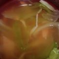 ヨシヨッシー's cooksnap of when they made レタスとカニカマのスープ.