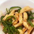 yuyukoa's cooksnap of when they made 細切りで時短！鶏とピーマンの生姜炒め.