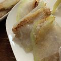 MULA's cooksnap of when they made こんがり餃子風！大根のはさみ焼き.
