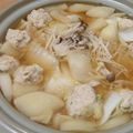 jagao's cooksnap of when they made 鶏肉団子＆春雨ちゅるちゅるお鍋.