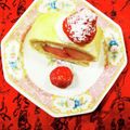 クックMRC59P☆'s cooksnap of when they made 米粉のいちごロールケーキ.