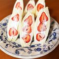 I♡BOY's cooksnap of when they made カンタン可愛い！イチゴのフルーツサンド♡.