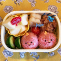 hime's cooksnap of when they made 幼稚園年少　鬼ちゃん三兄弟お弁当.
