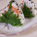 ponnko's cooksnap of when they made お花見＆行楽♪から揚げのしそおむすび.