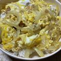 ★ゴンぎつね★'s cooksnap of when they made 簡単フライパンで4人分カツ丼.