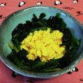 龍青空ママ's cooksnap of when they made ふわふわ玉子とほうれん草.