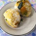 puniＫ's cooksnap of when they made かぼちゃのおにぎり.