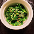milestone★'s cooksnap of when they made 簡単！大根の葉胡麻和え.