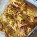 ミニミニず's cooksnap of when they made HB♡ハムとチーズのふわふわちぎりパン.
