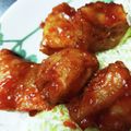 なおのしょうのすけ's cooksnap of when they made 温泉卵乗せ★甘酢ケチャップ味の唐揚げ丼.