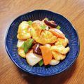 もふもふクロさん's cooksnap of when they made フライパンひとつで簡単！揚げない酢鶏.