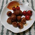 ﾁｲﾁｬﾝﾏﾏ's cooksnap of when they made 残った冷凍鶏団子の活用法☘️旨辛つくね.