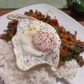 ｴﾑ子's cooksnap of when they made ＊簡単タイ料理＊野菜たっぷりガパオライス.