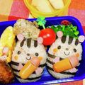 S＊mama♡'s cooksnap of when they made キャラ弁☆秋に俵おにぎりのリスくん♪.