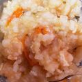 おいしいものを作り隊's cooksnap of when they made 炊飯器でチキンライス♡8.9ヶ月離乳食.
