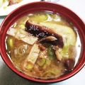 ひトみ's cooksnap of when they made 大根・しいたけ・玉ねぎ・油あげのみそ汁.