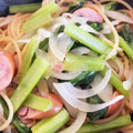 ぷーとんR's cooksnap of when they made ウィンナーと小松菜の和風パスタ.