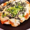 さんちゃん（╹◡╹）'s cooksnap of when they made ☆フライパンで餅キムチーズ☆.
