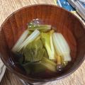 popet's cooksnap of when they made 簡単！朝食 チンゲン菜と舞茸の お吸い物.