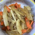 なつきよう's cooksnap of when they made 挽き肉入り、大根の変わりきんぴら！.
