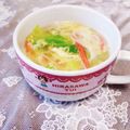 めみたん☆'s cooksnap of when they made カニカマの春色スープ☆.