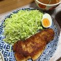 chi−ちゃん's cooksnap of when they made 米粉活用！サクサク豚カツ.