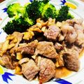 kinniko's cooksnap of when they made 外国産ステーキをもっと柔らかく、舞茸蜂蜜.