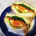 龍青空ママ's cooksnap of when they made 我が家のBLTTサンド(ฅ∀<`๑).