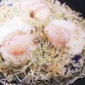 くむちん's cooksnap of when they made 簡単♪朝食に♪キャベツの巣ごもり卵♪.