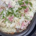まい♫'s cooksnap of when they made ホットプレートで楽チン☆ライスピザ.