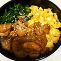 はる♡りお♡とあ♡りく's cooksnap of when they made 超簡単！照り焼きチキン3色丼♬.