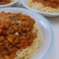 スチニャン's cooksnap of when they made 簡単でもお味は本格的なミートソースパスタ.