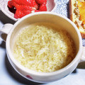 STimeBlues's cooksnap of when they made 鶏もも･鶏むねの蒸し鶏の旨みで！卵スープ.