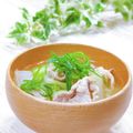 Satoco❋'s cooksnap of when they made 白菜と豚肉だけのお味噌汁.