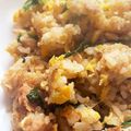 こよりんりん's cooksnap of when they made 包丁いらず♪鮭たまレタスチャーハン♡.