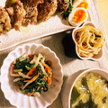 mack♪♪♪'s cooksnap of when they made ほうれん草ともやしにんじんのナムル.