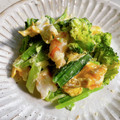 gohanちゃん's cooksnap of when they made 小松菜とブロコッリーとエビと卵のマヨ炒め.