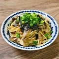 ♬ぶちこ♬'s cooksnap of when they made 秋の味覚！豚ひき肉とキノコの和風パスタ.
