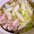 のんべぇヒロ's cooksnap of when they made 塩でいただく、豚と葱のしゃぶしゃぶ鍋.