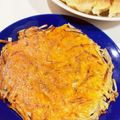 y_u♡'s cooksnap of when they made 材料2つ♪じゃがいものチーズガレット.