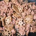 くうこうママ's cooksnap of when they made れんこんと豚こまのバターポン酢照り焼き.