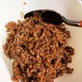 久地々P's cooksnap of when they made 牛そぼろ.