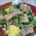 よちりんの娘's cooksnap of when they made チャチャっと豚肉とニラの炒め物！.