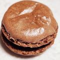 yuzuha✲'s cooksnap of when they made おしゃれで可愛い「チョコレートマカロン」.