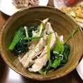 nagomi＊'s cooksnap of when they made 蒸し鶏とほうれん草のウマウマ和え♪.