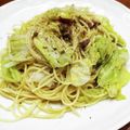 4葉のぶたぶた's cooksnap of when they made アンチョビとキャベツのパスタ♪.