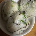 Ryo725's cooksnap of when they made ♡やみつきピーマン＆塩こんぶのおにぎり♡.