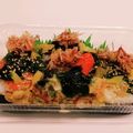 私市ビッキーズ津門巳's cooksnap of when they made “ネギ塩わかめスープ餡かけ三色おにぎり”.