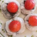 くむちん's cooksnap of when they made 余った切り餅で♡柔らかいミルク苺大福.