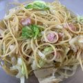 Rick_t's cooksnap of when they made 白菜が主役！白菜とベーコンのパスタ.